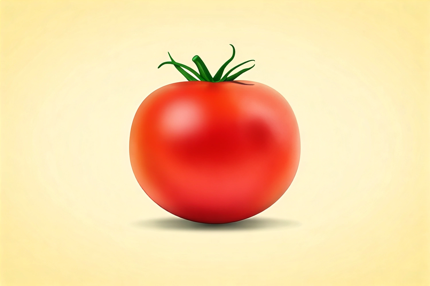 A ripe tomato